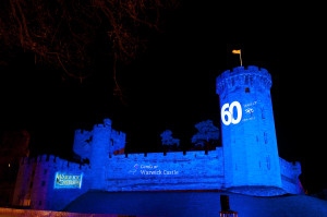 Light projections against the East Gate