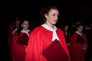 A member of St Mary's Choir