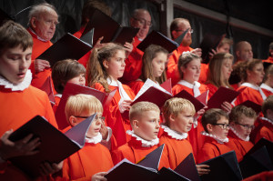 The young choristers of St Mary's